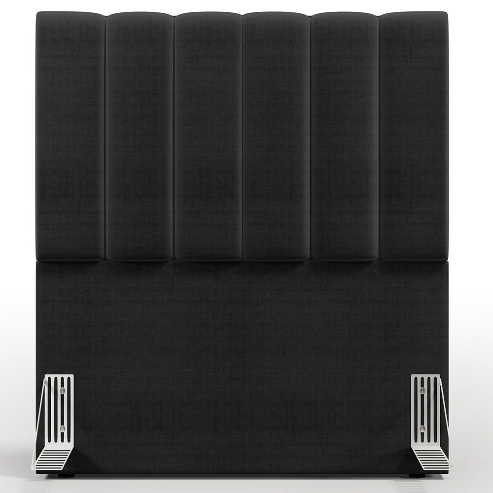 Cabeceira Cama Box Painel Solteiro 100 Cm Dália W01 Facto Preto Metalizado - Lyam Decor