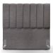 Cabeceira Cama Box Painel Solteiro 100 cm Dália W01 Linho Cinza Escuro - Lyam Decor