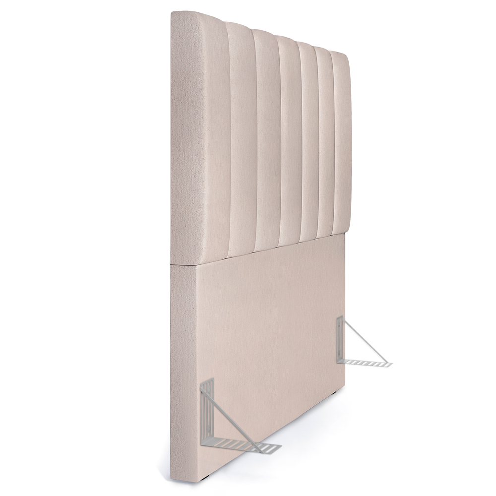 Cabeceira Cama Box Painel Solteiro 100 cm Dália W01 Linho Cru - Lyam Decor