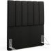 Cabeceira Cama Box Painel Solteiro 100 cm Dália W01 Poliéster Preto - Lyam
