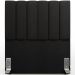 Cabeceira Cama Box Painel Solteiro 100 cm Dália W01 Poliéster Preto - Lyam