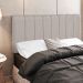 Cabeceira Cama Box Painel Solteiro 100 cm Dubai W01 Linho Bege - Lyam Decor