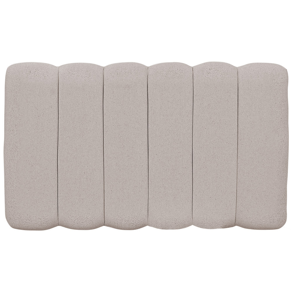 Cabeceira Cama Box Painel Solteiro 100 cm Dubai W01 Linho Bege - Lyam Decor