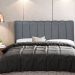 Cabeceira Cama Box Painel Solteiro 100 cm Dubai W01 Linho Chumbo - Lyam Decor