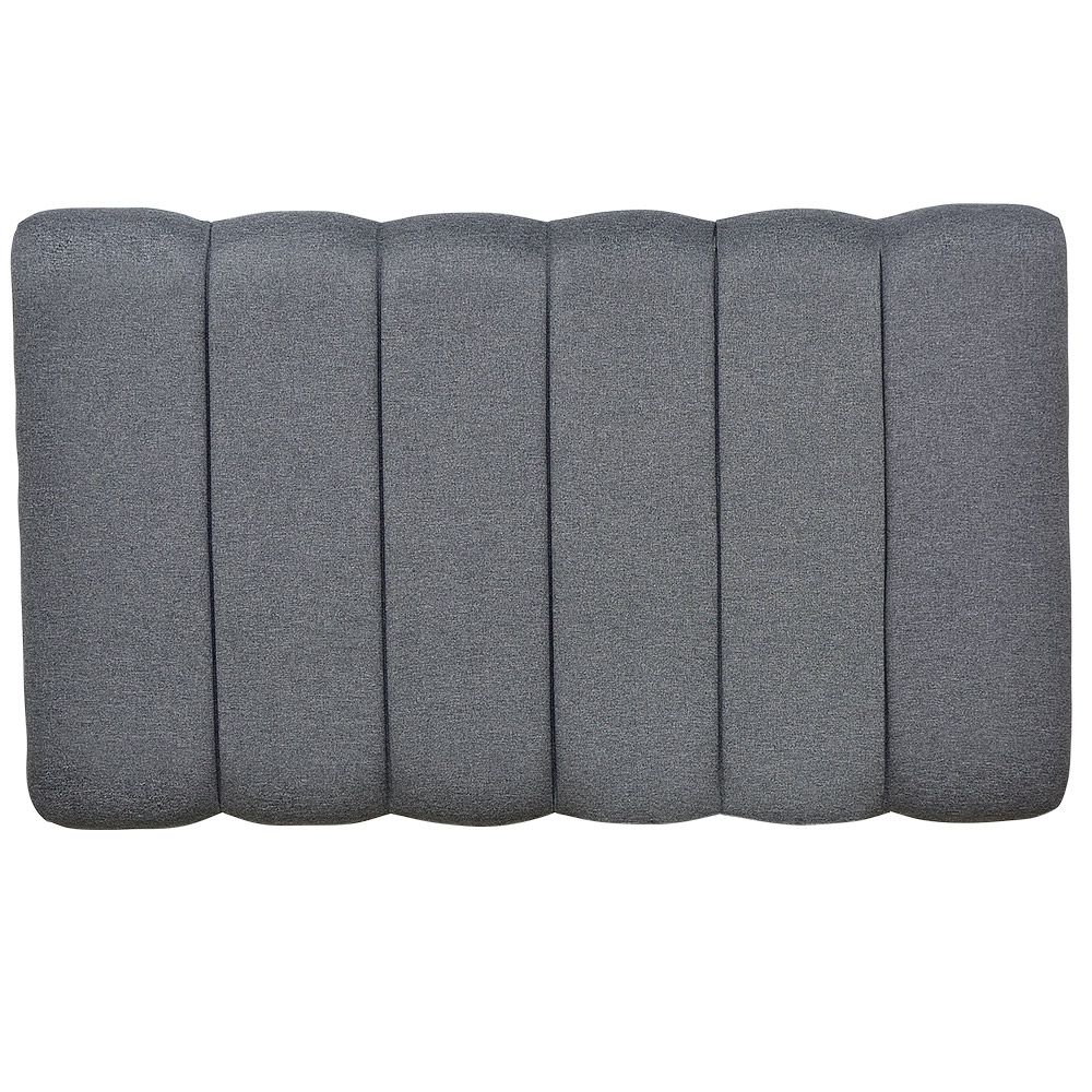 Cabeceira Cama Box Painel Solteiro 100 cm Dubai W01 Linho Chumbo - Lyam Decor