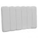 Cabeceira Cama Box Painel Solteiro 100 cm Dubai W01 Linho Cinza  - Lyam Decor