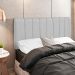 Cabeceira Cama Box Painel Solteiro 100 cm Dubai W01 Linho Cinza  - Lyam Decor