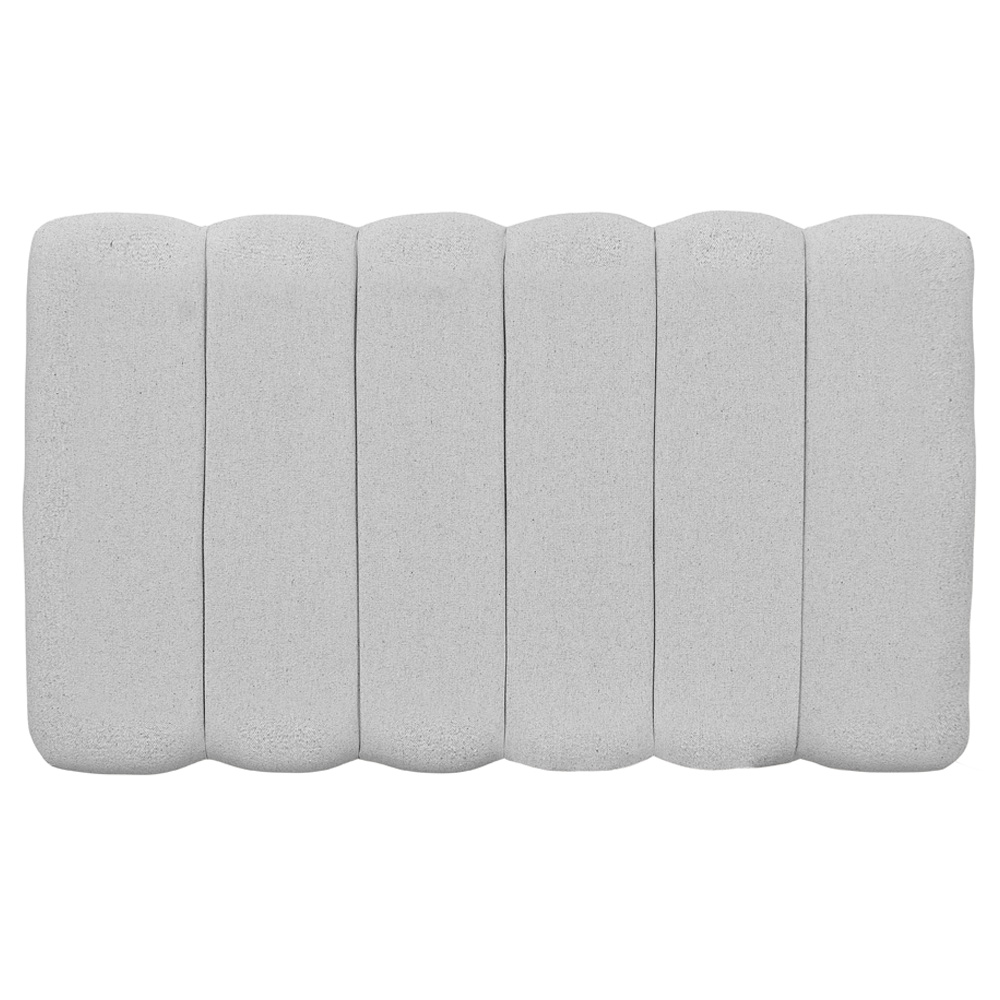 Cabeceira Cama Box Painel Solteiro 100 cm Dubai W01 Linho Cinza  - Lyam Decor