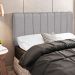 Cabeceira Cama Box Painel Solteiro 100 cm Dubai W01 Linho Cinza Escuro - Lyam Decor