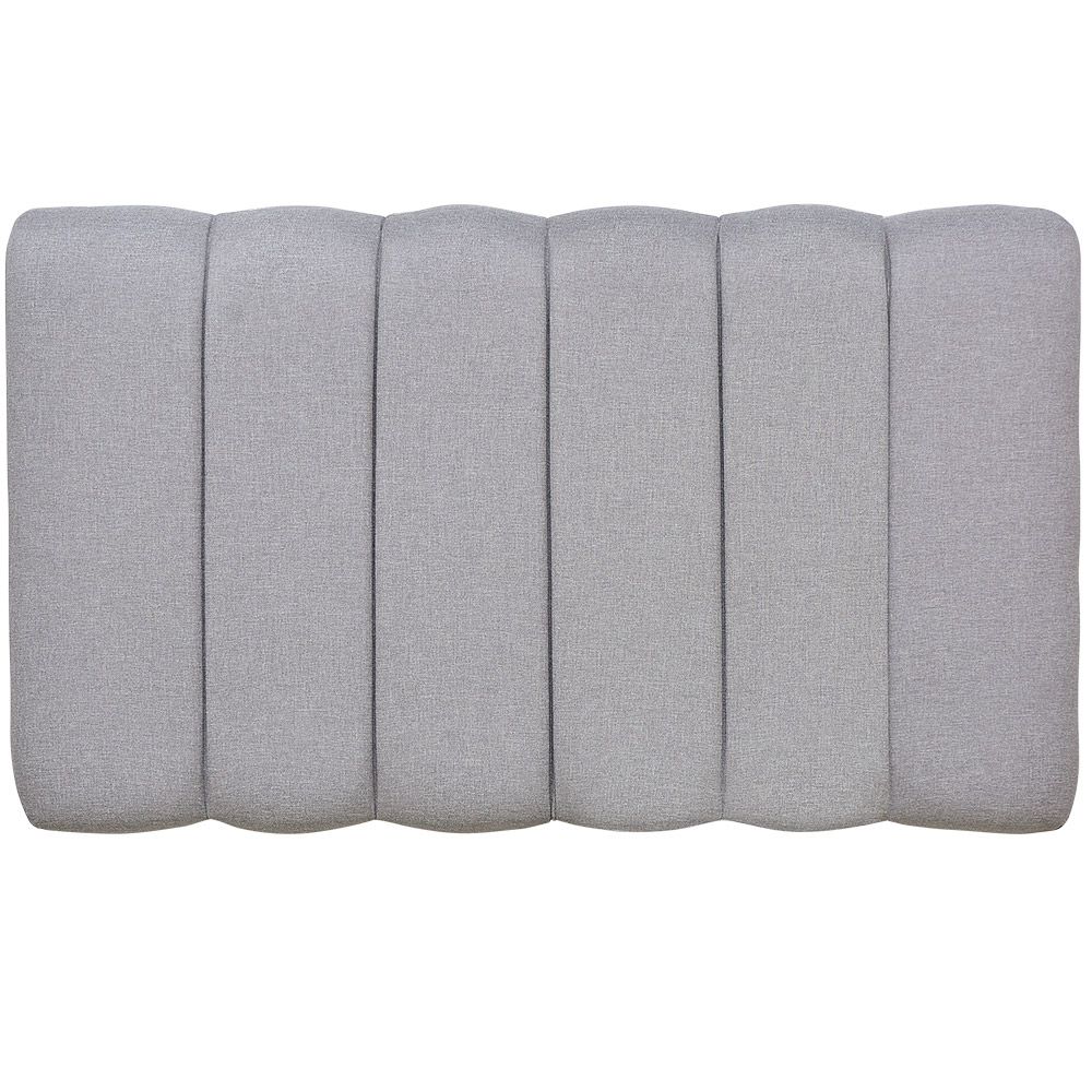 Cabeceira Cama Box Painel Solteiro 100 cm Dubai W01 Linho Cinza Escuro - Lyam Decor