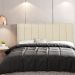 Cabeceira Cama Box Painel Solteiro 100 cm Dubai W01 Linho Cru  - Lyam Decor
