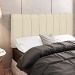 Cabeceira Cama Box Painel Solteiro 100 cm Dubai W01 Linho Cru  - Lyam Decor