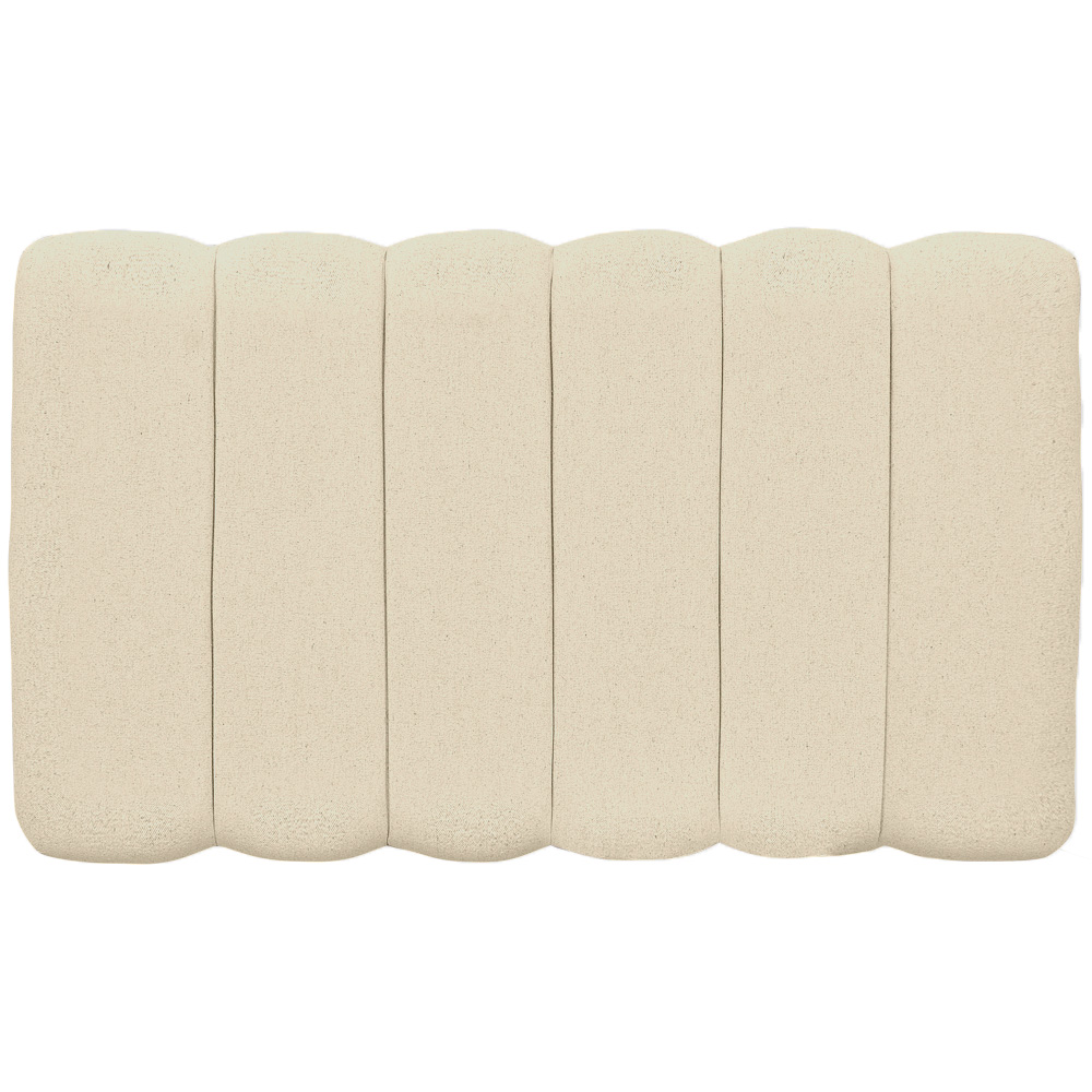 Cabeceira Cama Box Painel Solteiro 100 cm Dubai W01 Linho Cru  - Lyam Decor