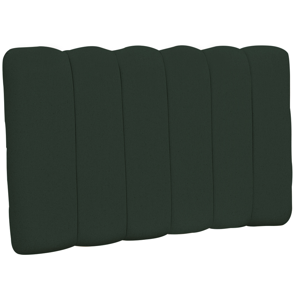 Cabeceira Cama Box Painel Solteiro 100 cm Dubai W01 Linho Verde Musgo  - Lyam Decor
