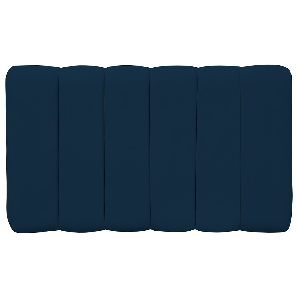 Cabeceira Cama Box Painel Solteiro 100 cm Dubai W01 Suede Azul Marinho - Lyam Decor