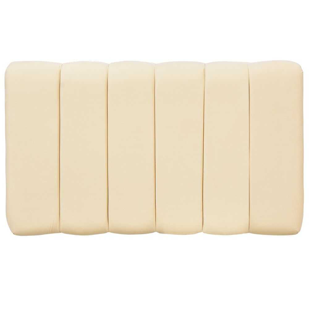 Cabeceira Cama Box Painel Solteiro 100 cm Dubai W01 Suede Bege - Lyam Decor