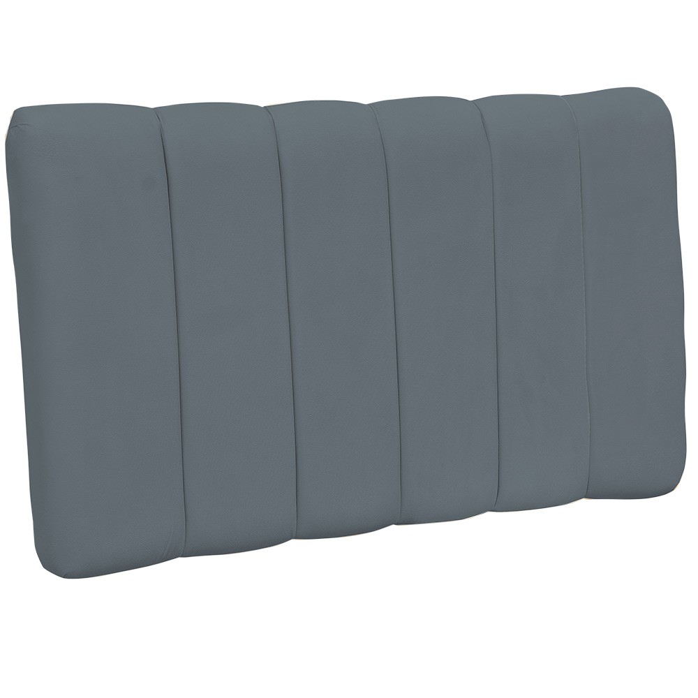 Cabeceira Cama Box Painel Solteiro 100 cm Dubai W01 Suede Cinza - Lyam Decor