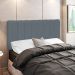 Cabeceira Cama Box Painel Solteiro 100 cm Dubai W01 Suede Cinza - Lyam Decor