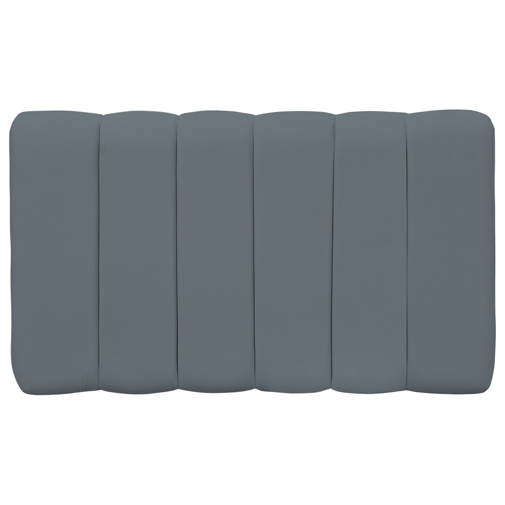 Cabeceira Cama Box Painel Solteiro 100 cm Dubai W01 Suede Cinza - Lyam Decor
