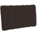 Cabeceira Cama Box Painel Solteiro 100 cm Dubai W01 Suede Marrom - Lyam Decor