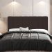 Cabeceira Cama Box Painel Solteiro 100 cm Dubai W01 Suede Marrom - Lyam Decor