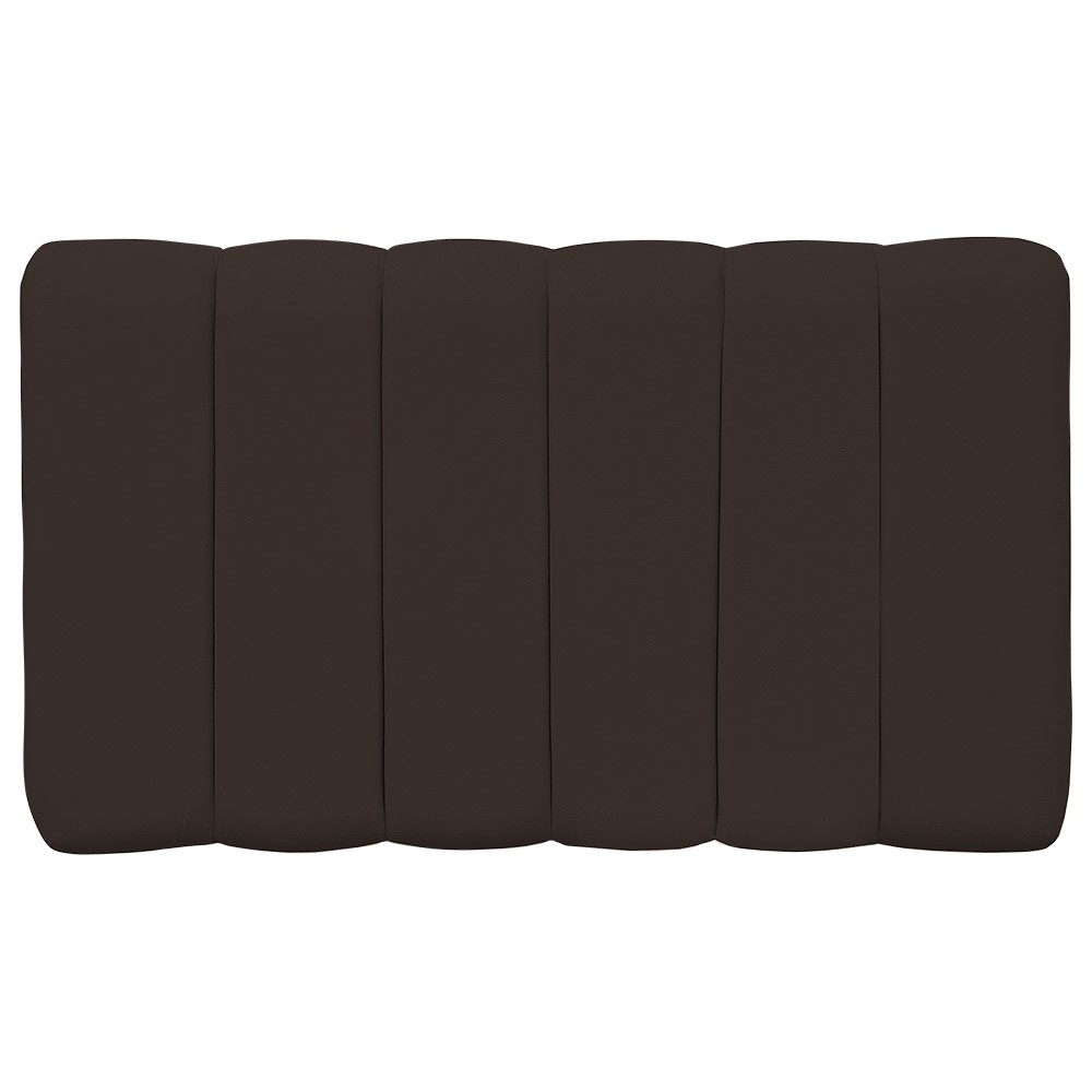 Cabeceira Cama Box Painel Solteiro 100 cm Dubai W01 Suede Marrom - Lyam Decor