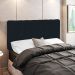 Cabeceira Cama Box Painel Solteiro 100 cm Dubai W01 Suede Preto - Lyam Decor
