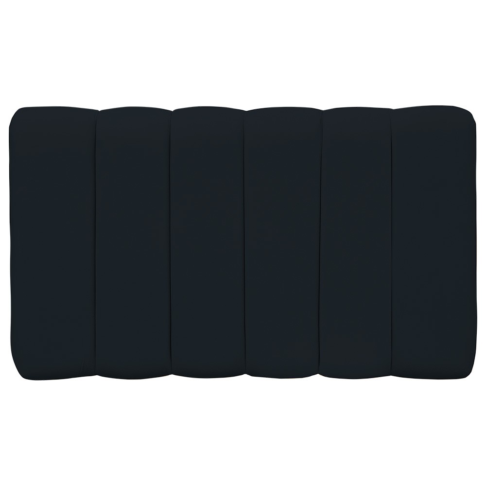 Cabeceira Cama Box Painel Solteiro 100 cm Dubai W01 Suede Preto - Lyam Decor