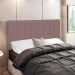 Cabeceira Cama Box Painel Solteiro 100 cm Dubai W01 Suede Rosê - Lyam Decor