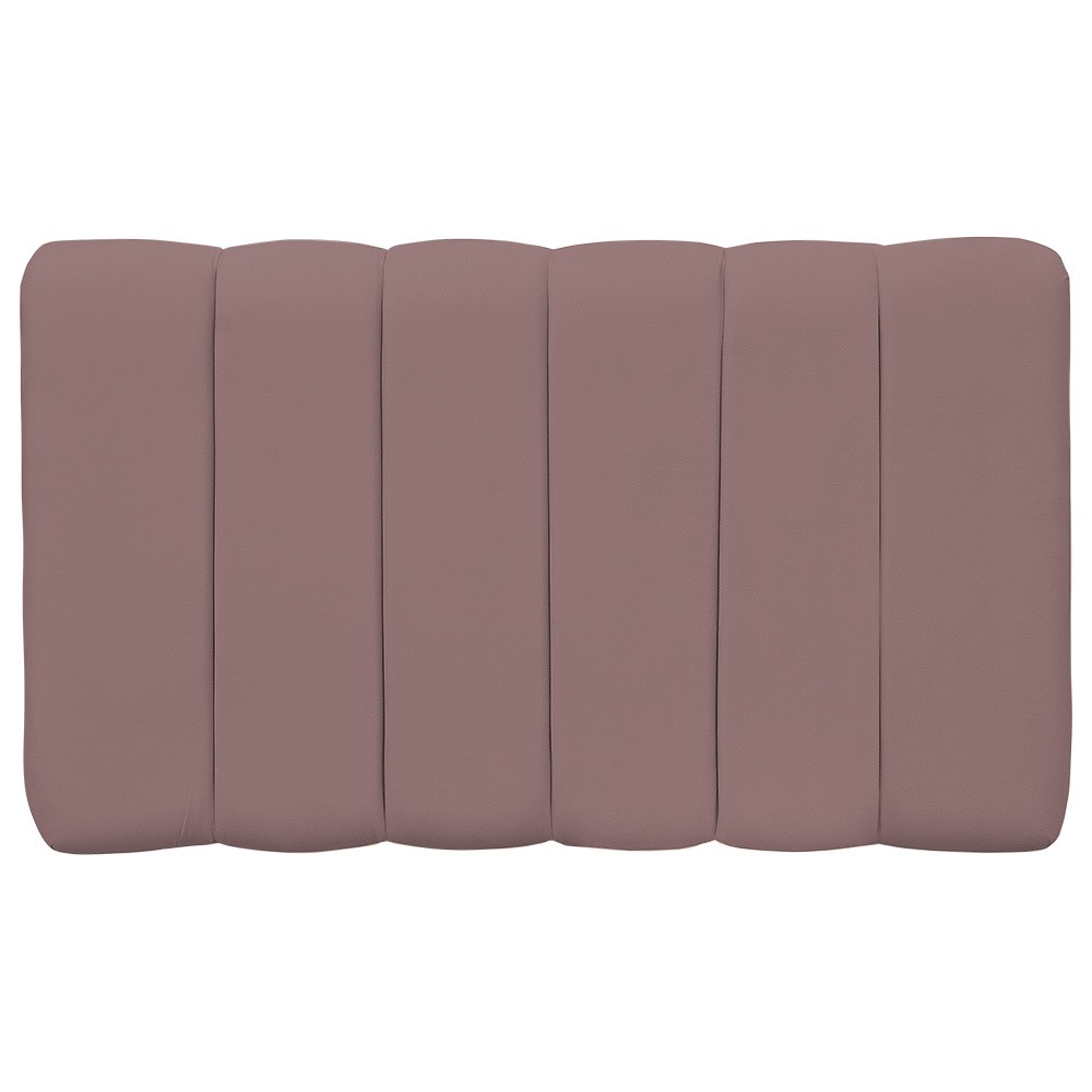 Cabeceira Cama Box Painel Solteiro 100 cm Dubai W01 Suede Rosê - Lyam Decor