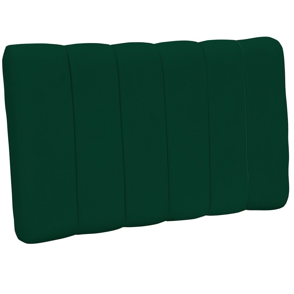 Cabeceira Cama Box Painel Solteiro 100 cm Dubai W01 Suede Verde Musgo - Lyam Decor