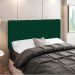 Cabeceira Cama Box Painel Solteiro 100 cm Dubai W01 Suede Verde Musgo - Lyam Decor