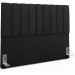 Cabeceira Cama Box Queen 160 cm Dália W01 Poliéster Preto - Lyam