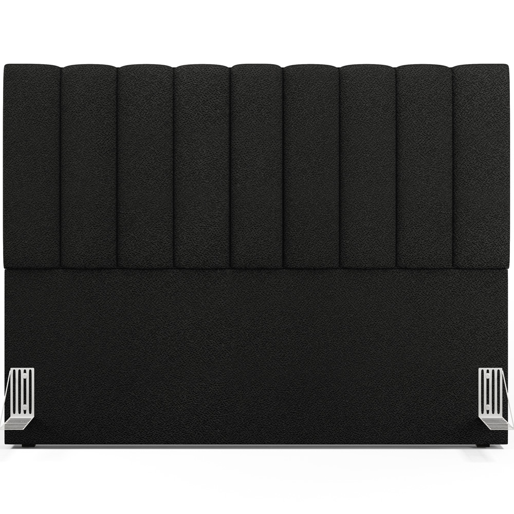 Cabeceira Cama Box Queen 160 cm Dália W01 Poliéster Preto - Lyam