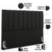 Cabeceira Cama Box Queen 160 cm Dália W01 Poliéster Preto - Lyam