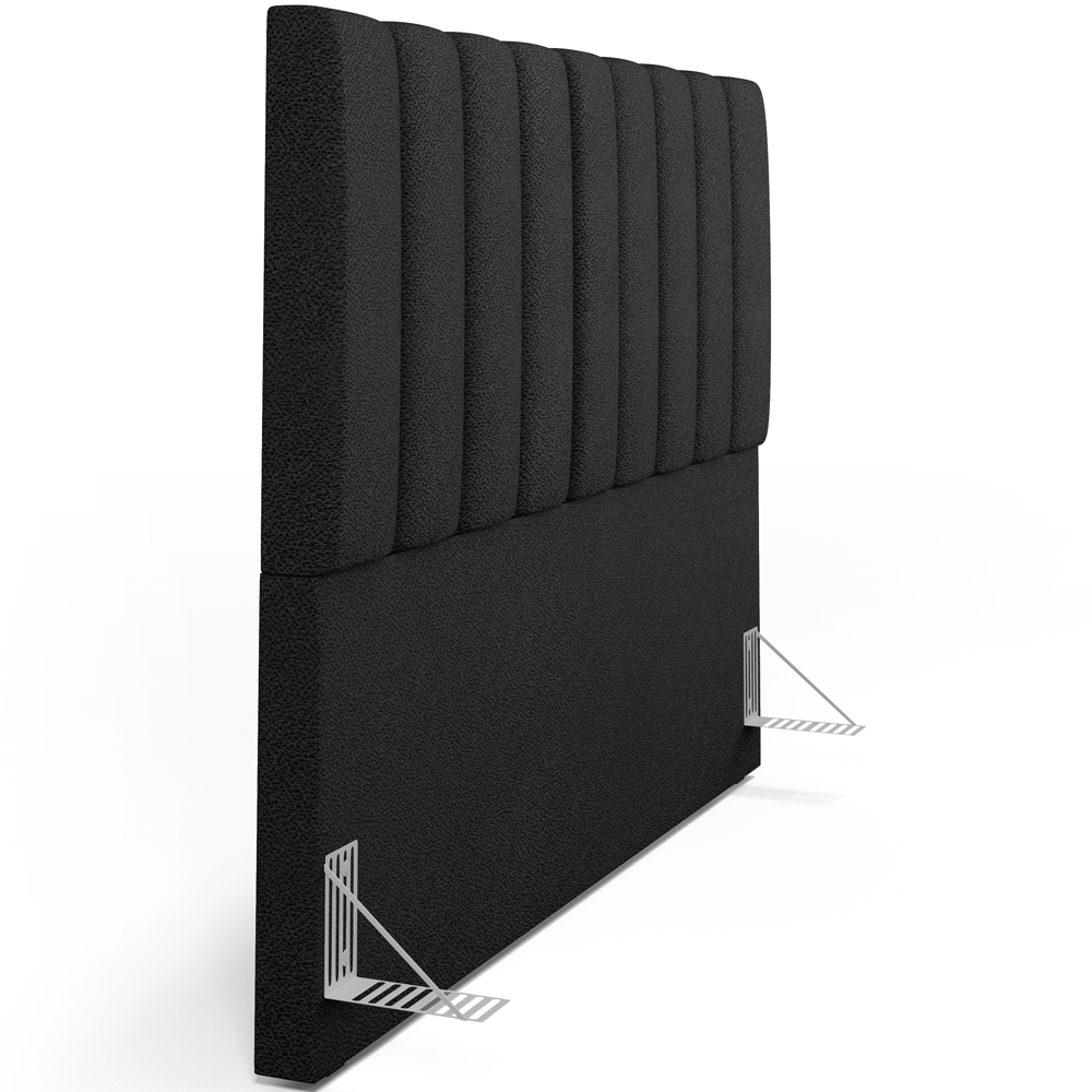 Cabeceira Cama Box Queen 160 cm Dália W01 Poliéster Preto - Lyam