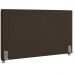 Cabeceira Cama Box Queen 160 cm P05 Berlim Veludo Marrom - Lyam Decor