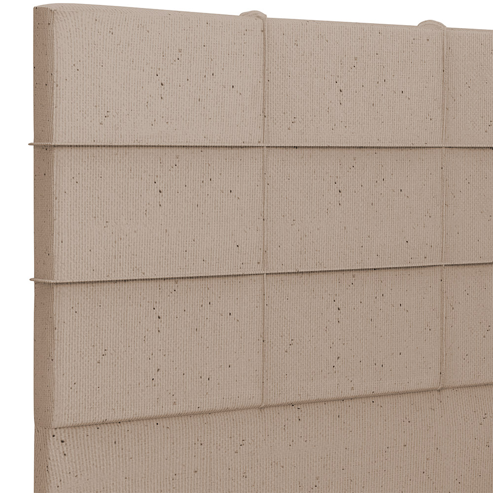 Cabeceira Cama Box Queen 160 cm Roma W01 Linho Bege Escuro - Lyam