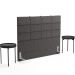 Cabeceira Cama Box Queen 160 cm Roma W01 Linho Cinza Escuro - Lyam