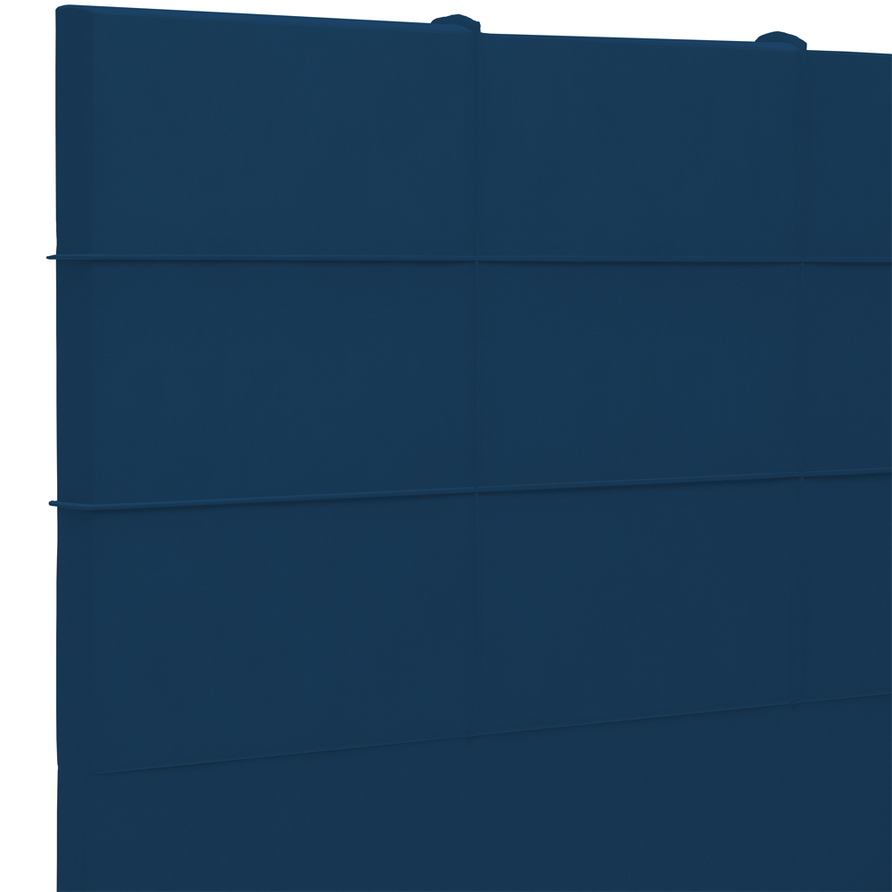 Cabeceira Cama Box Queen 160 cm Roma W01 Suede Azul Marinho - Lyam