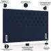Cabeceira Cama Box Queen 160cm Estofada Frizza P05 Veludo Azul Marinho - Lyam Decor