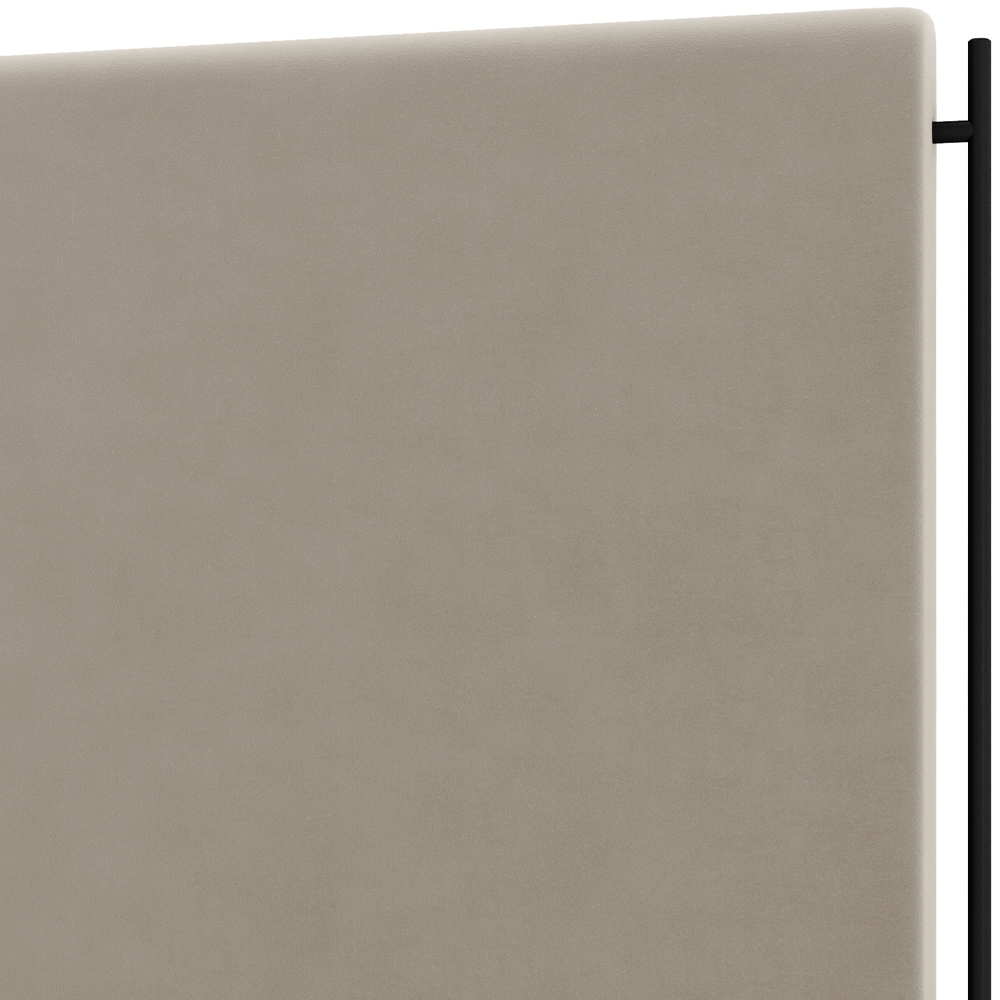 Cabeceira Cama Box Queen 160cm Estofada Goya P05 Suede Bege - Lyam Decor