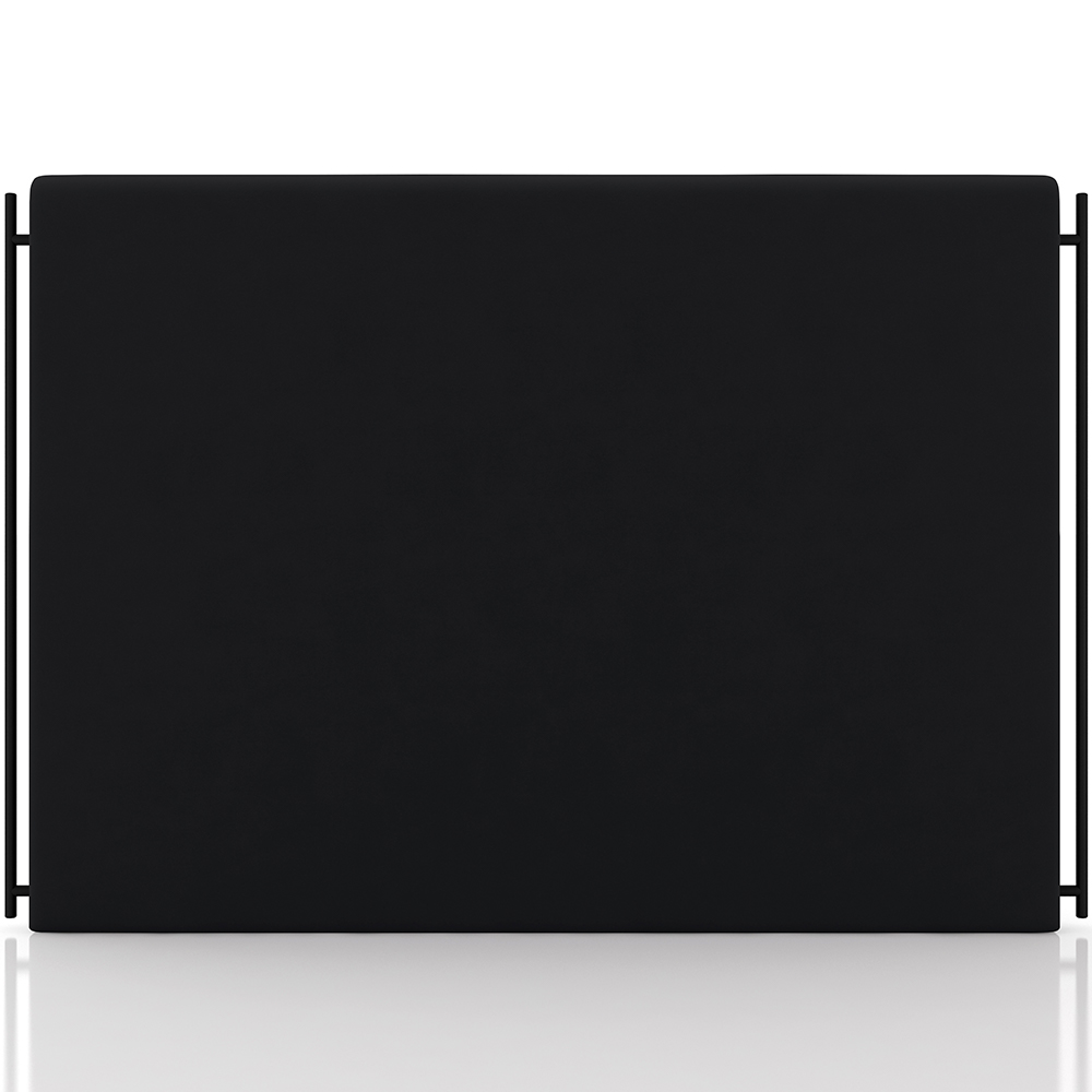 Cabeceira Cama Box Queen 160cm Estofada Goya P05 Veludo Preto - Lyam Decor