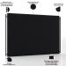 Cabeceira Cama Box Queen 160cm Estofada Goya P05 Veludo Preto - Lyam Decor