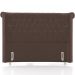 Cabeceira Cama Box Queen 160cm Estofada Meora P05 Veludo Marrom - Lyam Decor