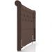Cabeceira Cama Box Queen 160cm Estofada Meora P05 Veludo Marrom - Lyam Decor