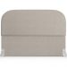 Cabeceira Cama Box Queen 160cm Lanna com Puff Recamier Doha W01 Linho Bege - Lyam Decor