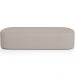 Cabeceira Cama Box Queen 160cm Lanna com Puff Recamier Doha W01 Linho Bege - Lyam Decor