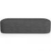 Cabeceira Cama Box Queen 160cm Lanna com Puff Recamier Doha W01 Linho Cinza Escuro - Lyam Decor