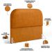 Cabeceira Cama Box Queen 160cm Orgânica Lanna W01 Couríssimo Whisky - Lyam Decor